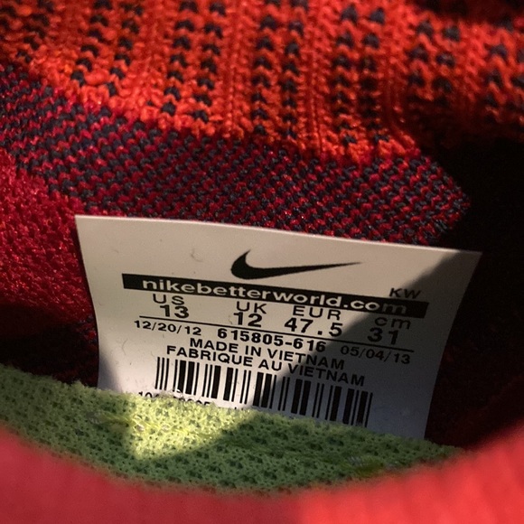 nike free flyknit+ Red - Picture 5 of 5